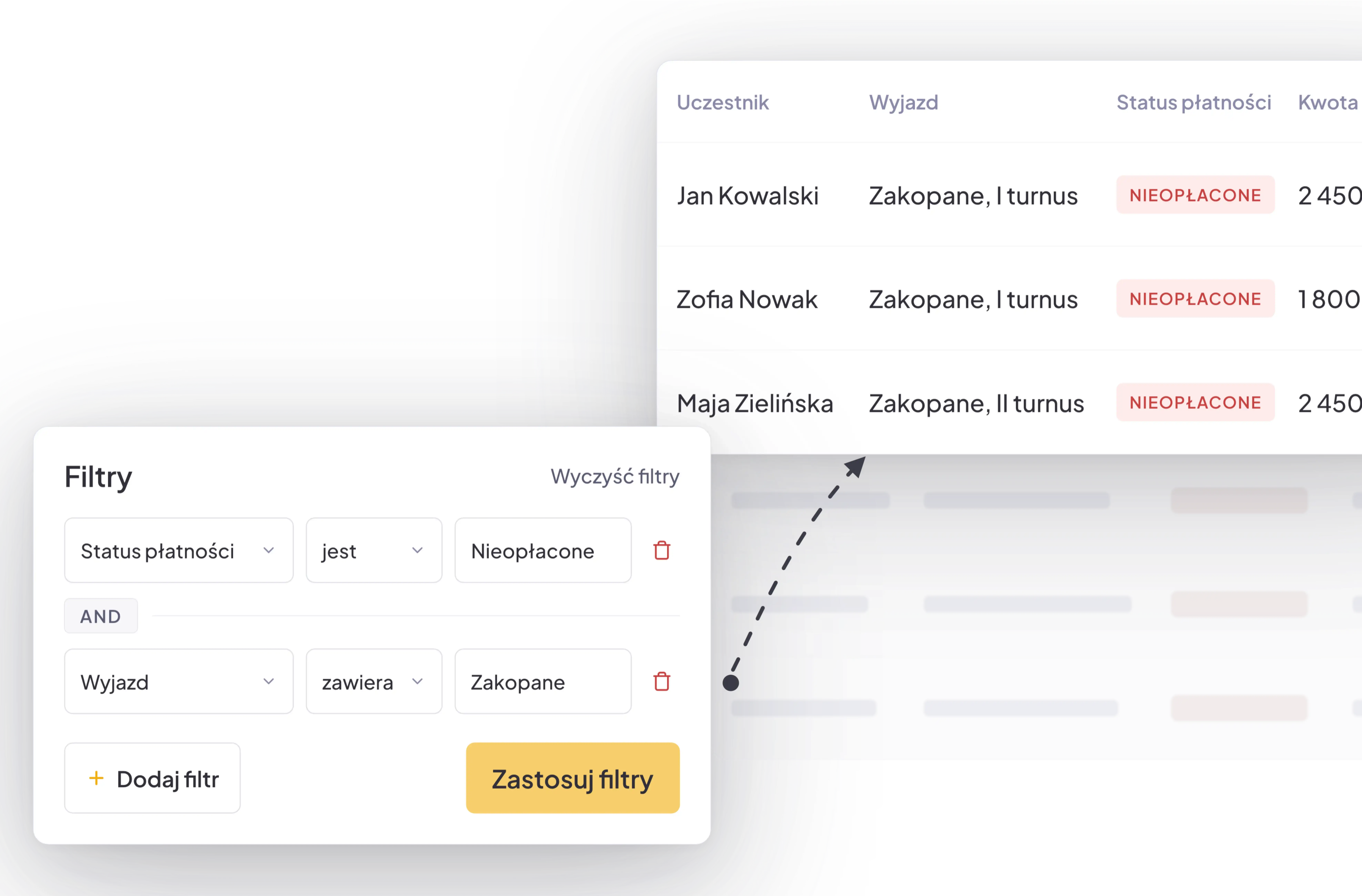 Tabelki – widoki danych w Campdesk